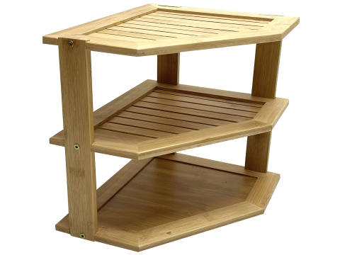 3 tier bamboo pantry shelf